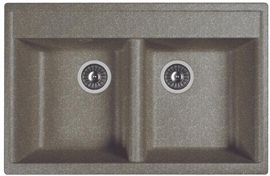 Мойка кухонная из литьевого мрамора Dr. Gans АСТРА 780 25.060.E0780.407 78*51 см. черный