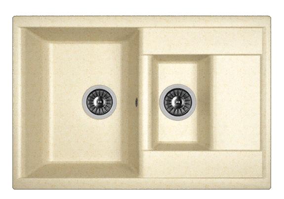 Мойка кухонная из литьевого мрамора Dr. Gans АСТРА 760 К 25.065.D0760.403 76*51 см. латте