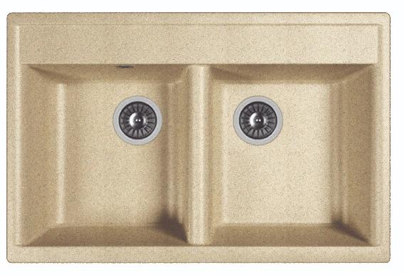 Мойка кухонная из литьевого мрамора Dr. Gans АСТРА 780 25.060.E0780.405 78*51 см. терра