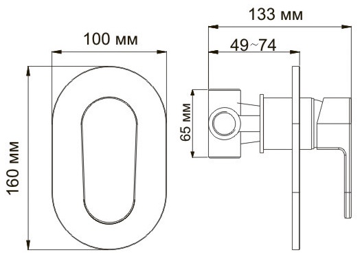 Смеситель WasserKRAFT DONAU 5351 для душа скрытого монтажа (встраиваемый) Смеситель WasserKRAFT DONAU 5351 для душа скрытого монтажа (встраиваемый)