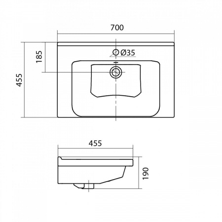 Раковина Santek МИРАНДА 1.WH30.2.250  