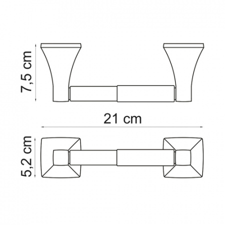 Держатель туалетной бумаги WasserKRAFT WERN K-2522  