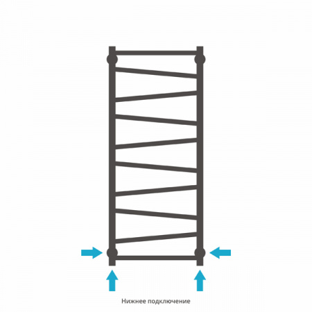 Полотенцесушитель водяной Сунержа СИРОККО 00-0253-1240 1200х400 