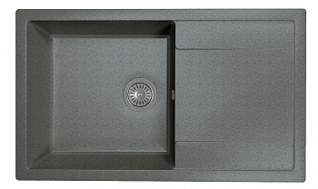 Мойка кухонная из литьевого мрамора Dr. Gans ТЕХНО 860 25.030.D0860.407 86*51 см. черный