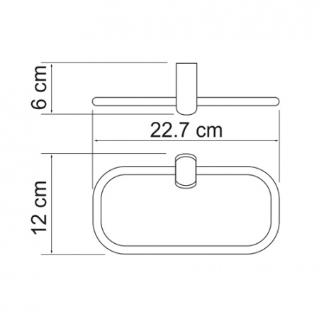 Полотенцедержатель WasserKRAFT BERKEL K-6860  