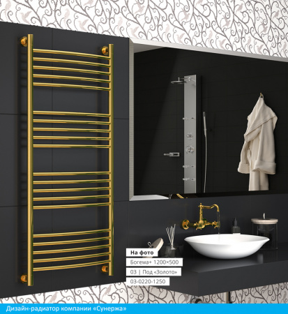 Полотенцесушитель водяной Сунержа БОГЕМА+ 00-0221-8040 800х400 