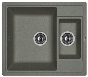 Мойка кухонная керамогранитная Florentina ЛИПСИ 580K 20.210.D0580.102 58*51 см. черный