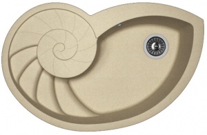 Мойка кухонная керамогранитная Florentina НАУТИЛУС 20.350.E0820.104 82*52 см. бежевый