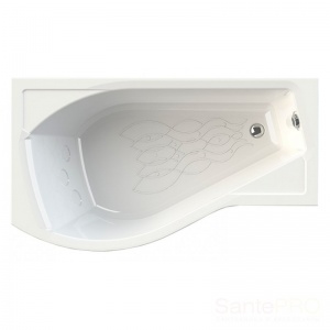 Ванна акриловая Vannesa МИРАНДА  168x95 см. левая 