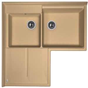 Мойка кухонная керамогранитная Florentina АДРИЯ 20.380.L0960.306 96*96 см. капучино