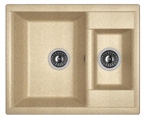Мойка кухонная из литьевого мрамора Dr. Gans АСТРА 620 К 25.065.D0620.405 62*51 см. терра