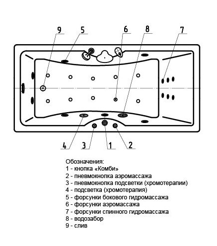 Ванна акриловая Aquatek ФЕНИКС  160x75 см. 