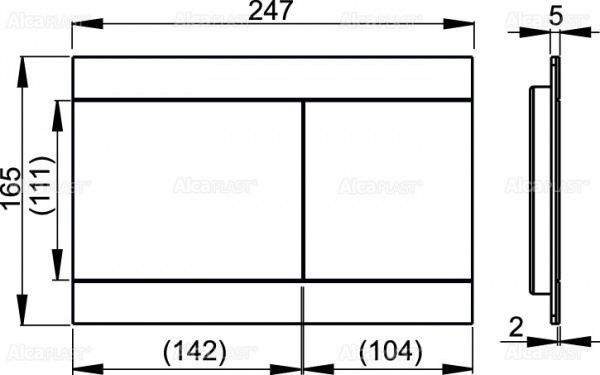 Клавиша для инсталляции Alcaplast  FUN-WHITE  