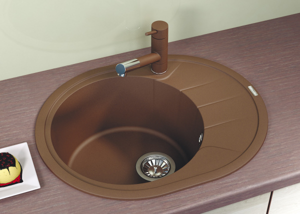 Мойка кухонная керамогранитная Florentina РОДОС 620 20.245.B0620.105 62*50 см. коричневый