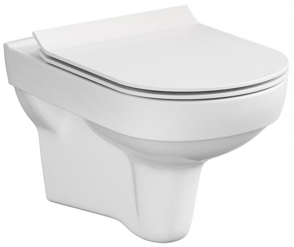 Унитаз навесной Cersanit CITY NEW CLEAN ON S-MZ-CITY-COn-S-DL-w безободковый  Унитаз навесной Cersanit CITY NEW CLEAN ON S-MZ-CITY-COn-S-DL-w безободковый