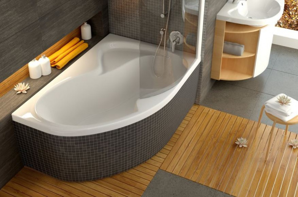 Ванна акриловая Ravak ROSA II C4210P0000 170x105 см. правая 