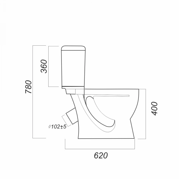 Унитаз-компакт Sanita СТАНДАРТ SDTSACC01090112  