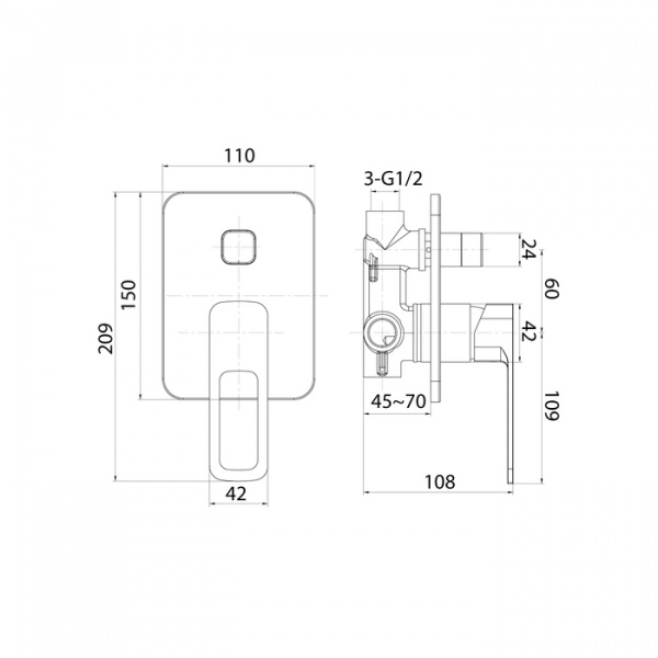 Смеситель IDDIS SLIDE SLISB00i67   Смеситель IDDIS SLIDE SLISB00i67