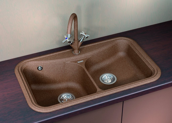 Мойка кухонная керамогранитная Florentina КРИТ 860 20.115.E0860.304 86*51 см. грей